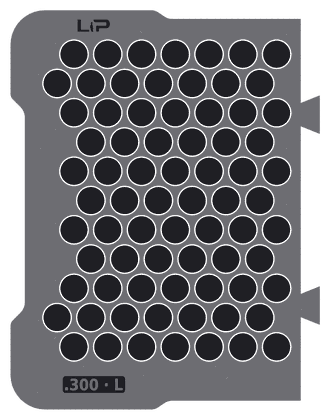 .300 · L insert half, top view