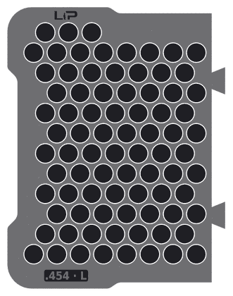 .454 · L insert half, top view