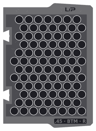 .45 · BTM · R insert half, top view