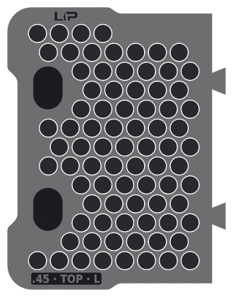 .45 · TOP · L insert half, top view