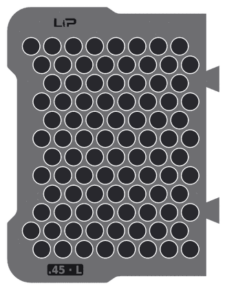 .45 · L insert half, top view